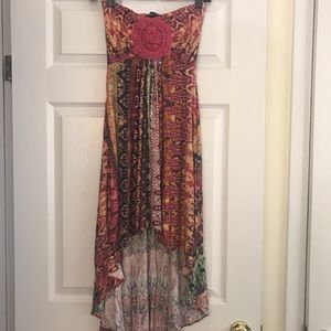 Sky High-Low Midi Dress